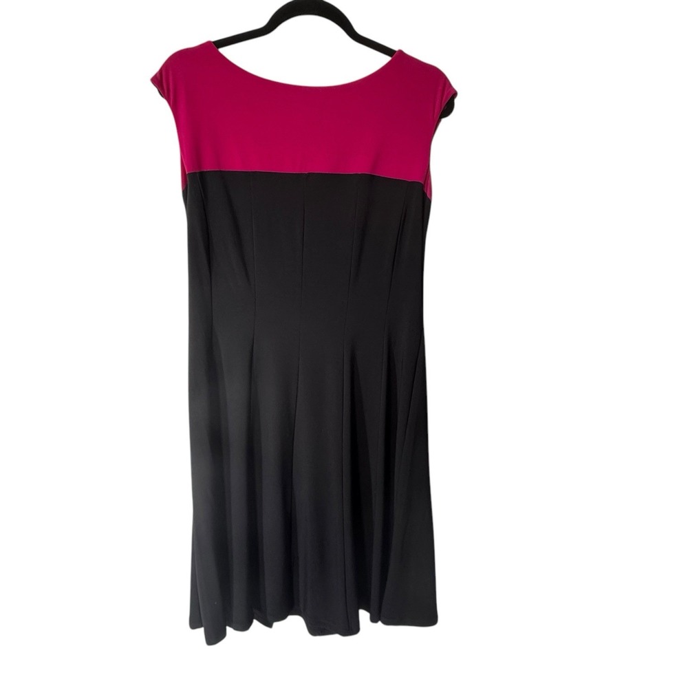 Chaps Dress Women's Size Large Pink & black Work Career Church‎